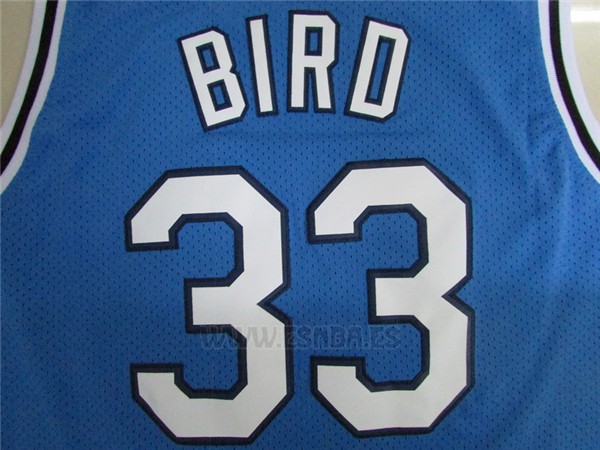 Camiseta NCAA Indiana State Sycamores Larry Bird #33 Azul
